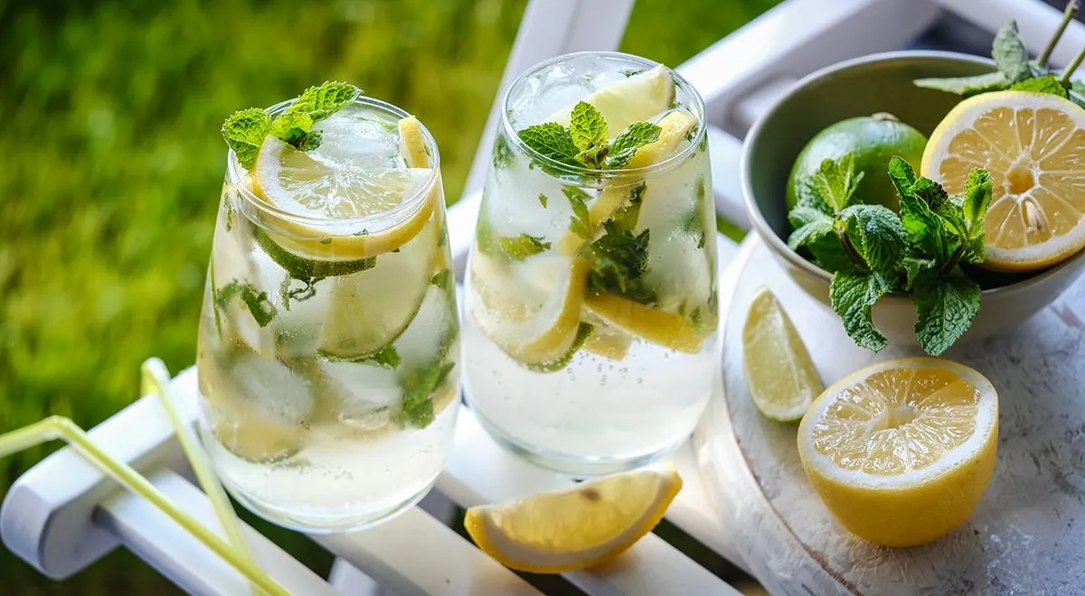 Mojito s citrónom a limetkou nealko