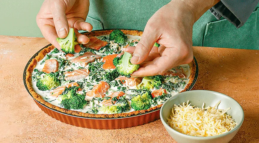 Kombinácia brokolice a lososa v quiche sa už stala klasikou