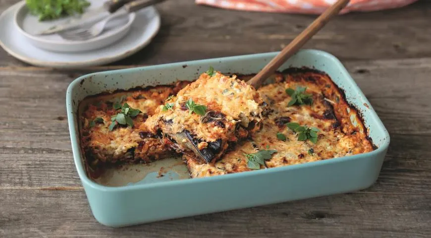 Gratinovaný baklažán so syrom feta