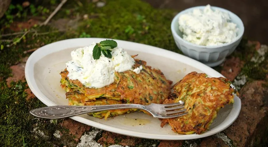 Cuketové palacinky s tvarohovým krémom