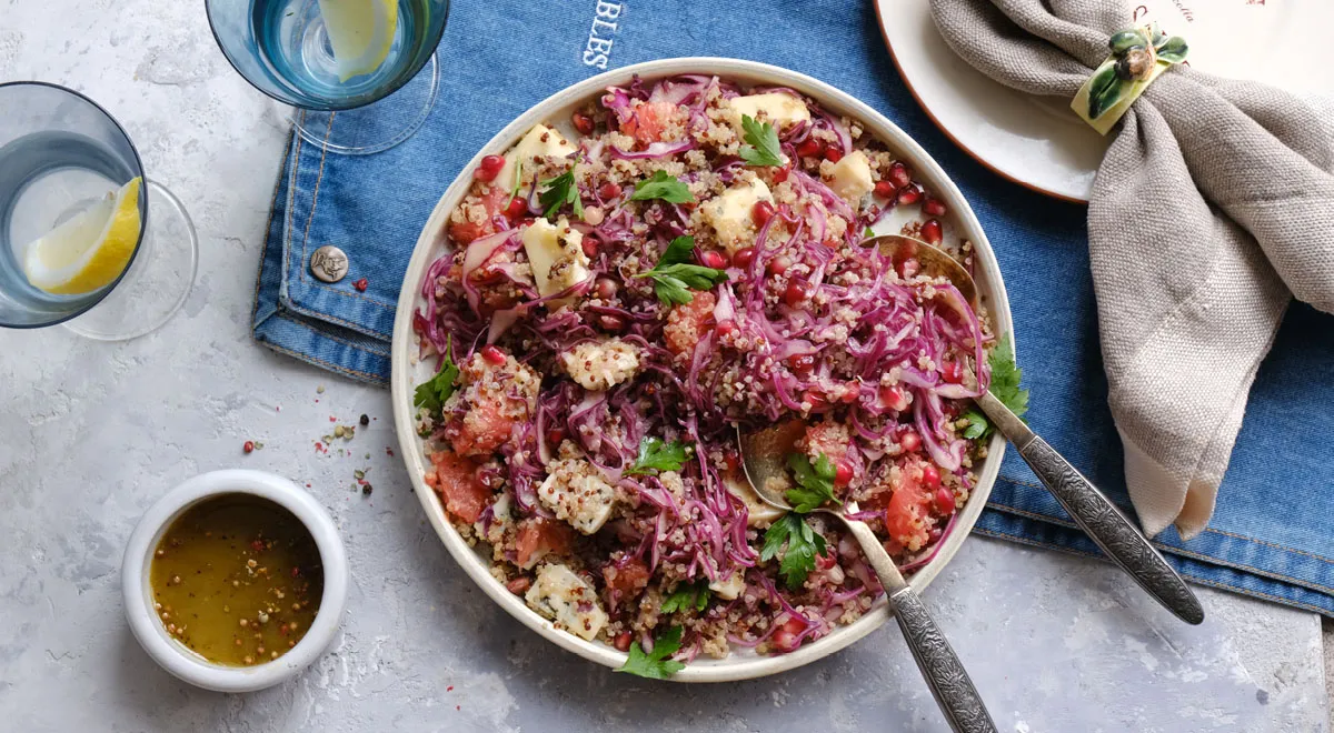 Quinoa a grapefruitový šalát