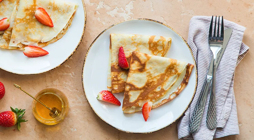 Zložitejšie palacinky vyrobené z nízkotučného kefíru